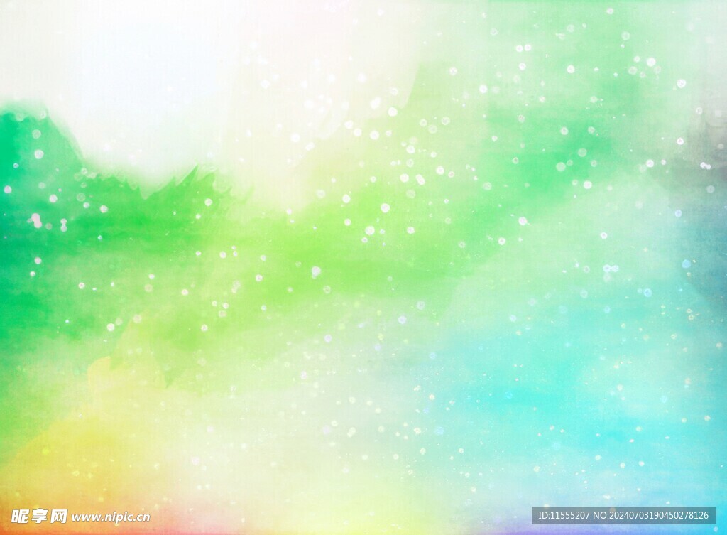 创意水彩抽象艺术画水彩晕染