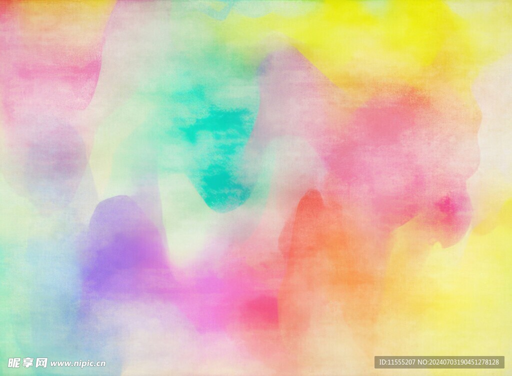 创意水彩抽象艺术画水彩晕染