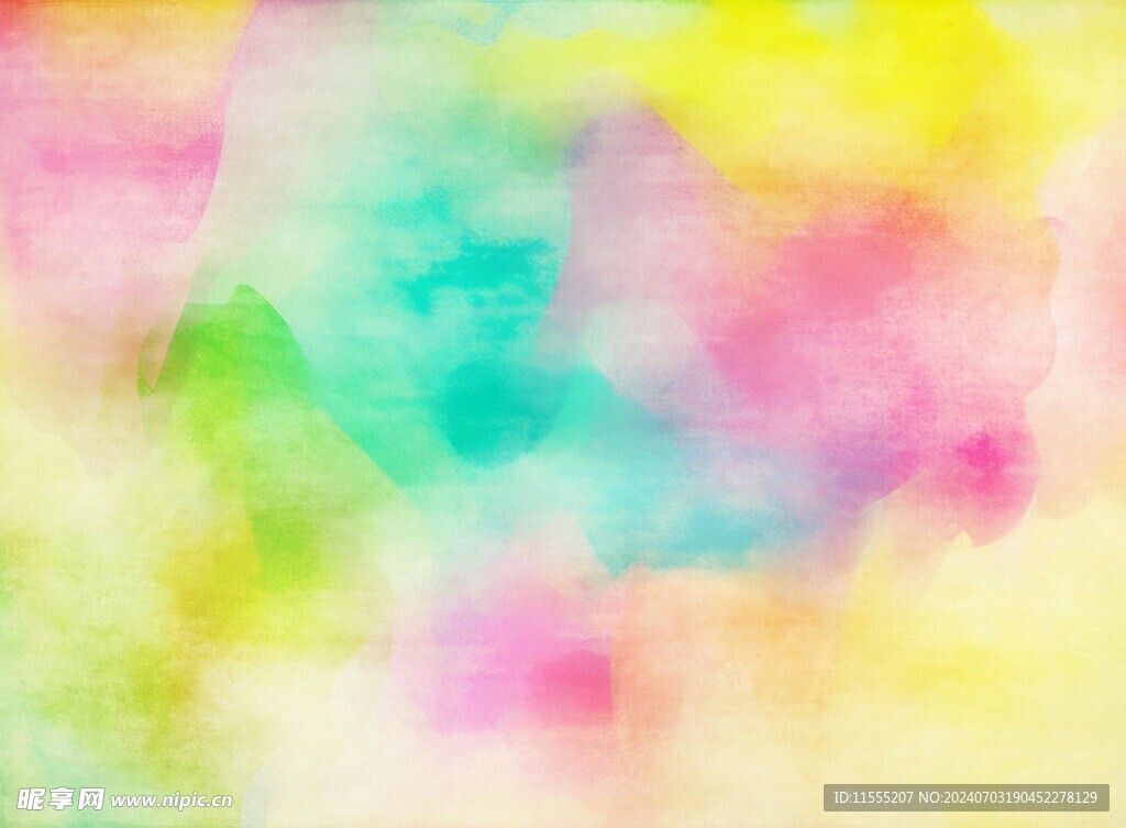 创意水彩抽象艺术画水彩晕染