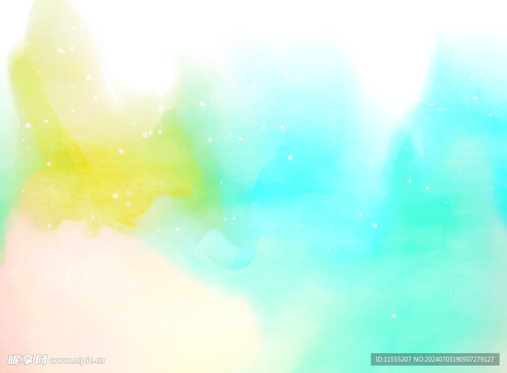 创意水彩抽象艺术画水彩晕染