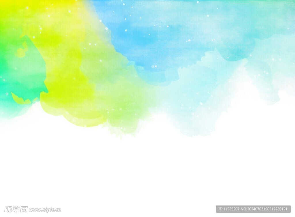 创意水彩抽象艺术画水彩晕染