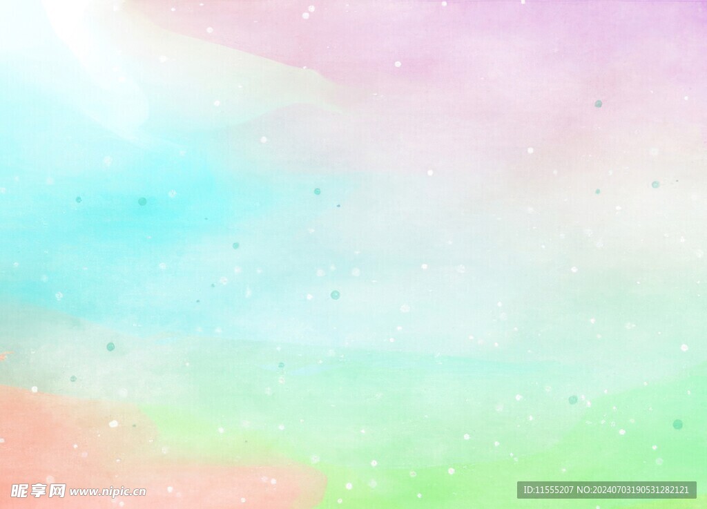 创意水彩抽象艺术画水彩晕染