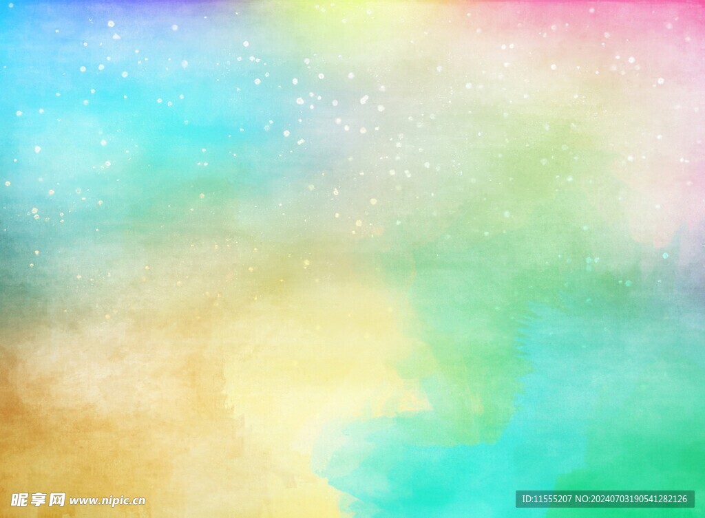 创意水彩抽象艺术画水彩晕染