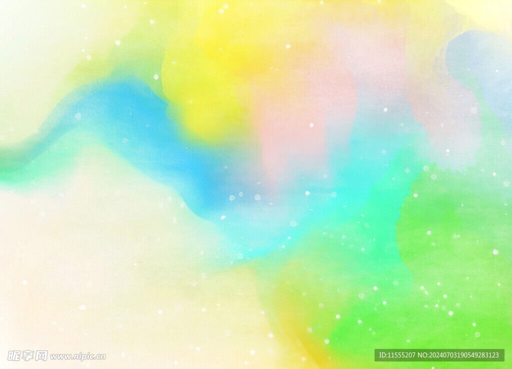 创意水彩抽象艺术画水彩晕染