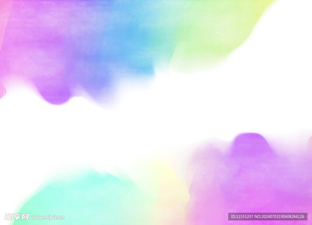 创意水彩抽象艺术画水彩晕染