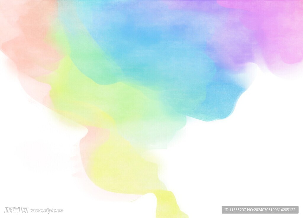 创意水彩抽象艺术画水彩晕染