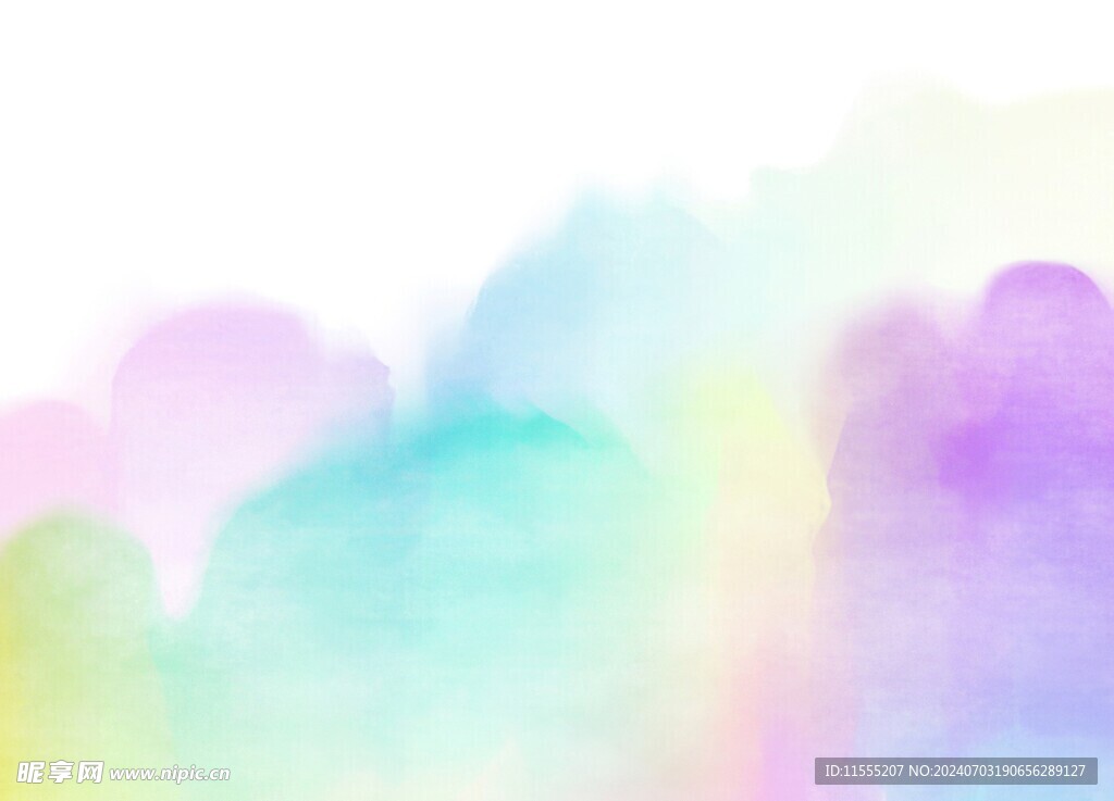 创意水彩抽象艺术画水彩晕染