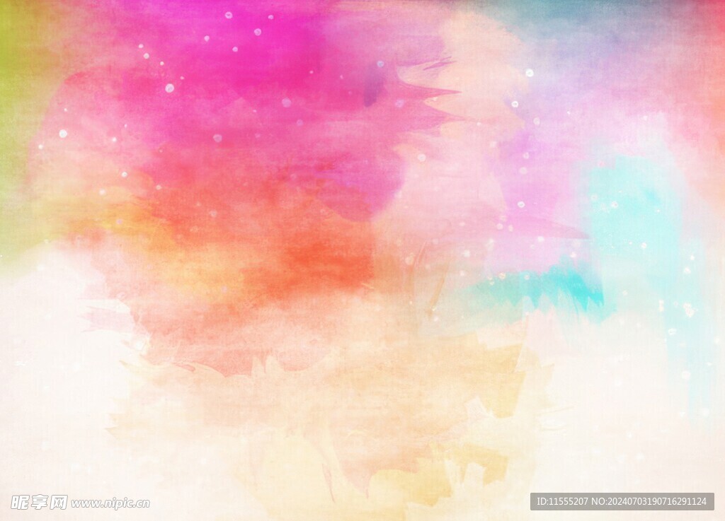 创意水彩抽象艺术画水彩晕染