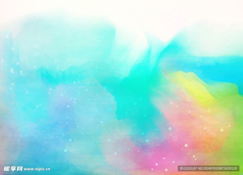 创意水彩抽象艺术画水彩晕染