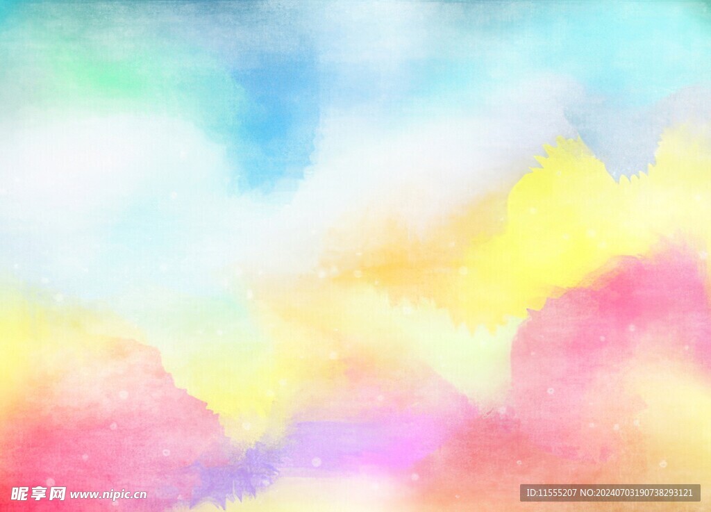 创意水彩抽象艺术画水彩晕染