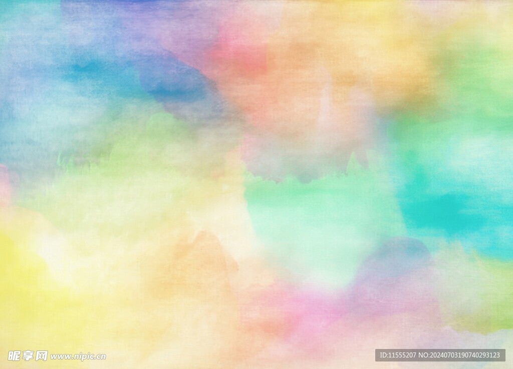 创意水彩抽象艺术画水彩晕染