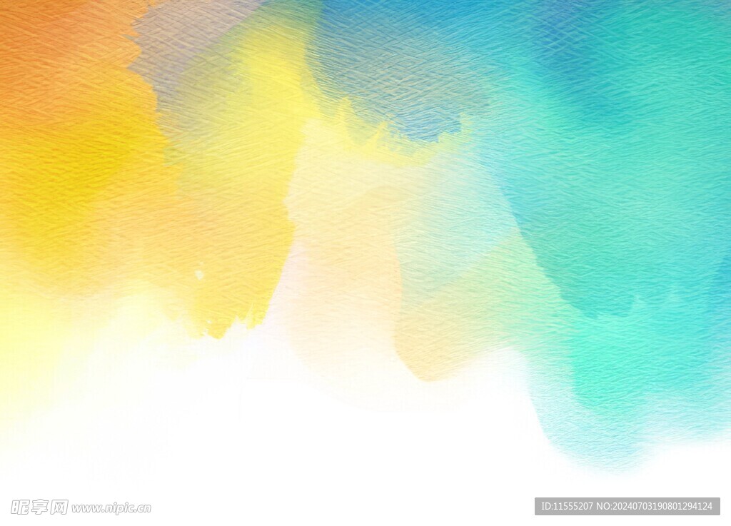创意水彩抽象艺术画水彩晕染
