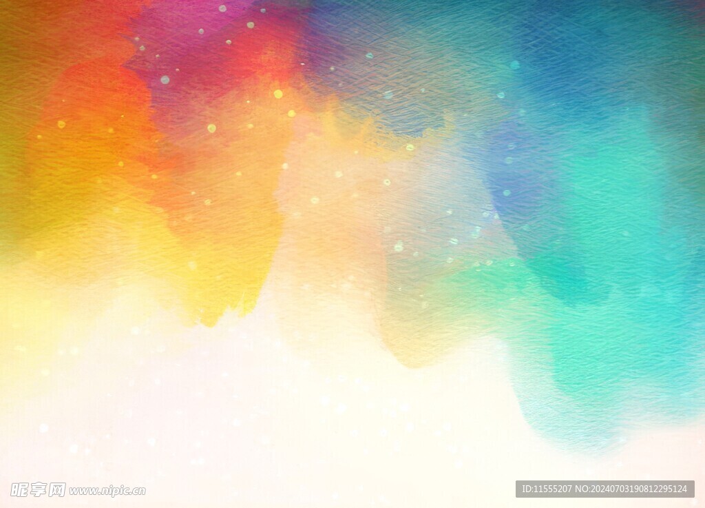 创意水彩抽象艺术画水彩晕染