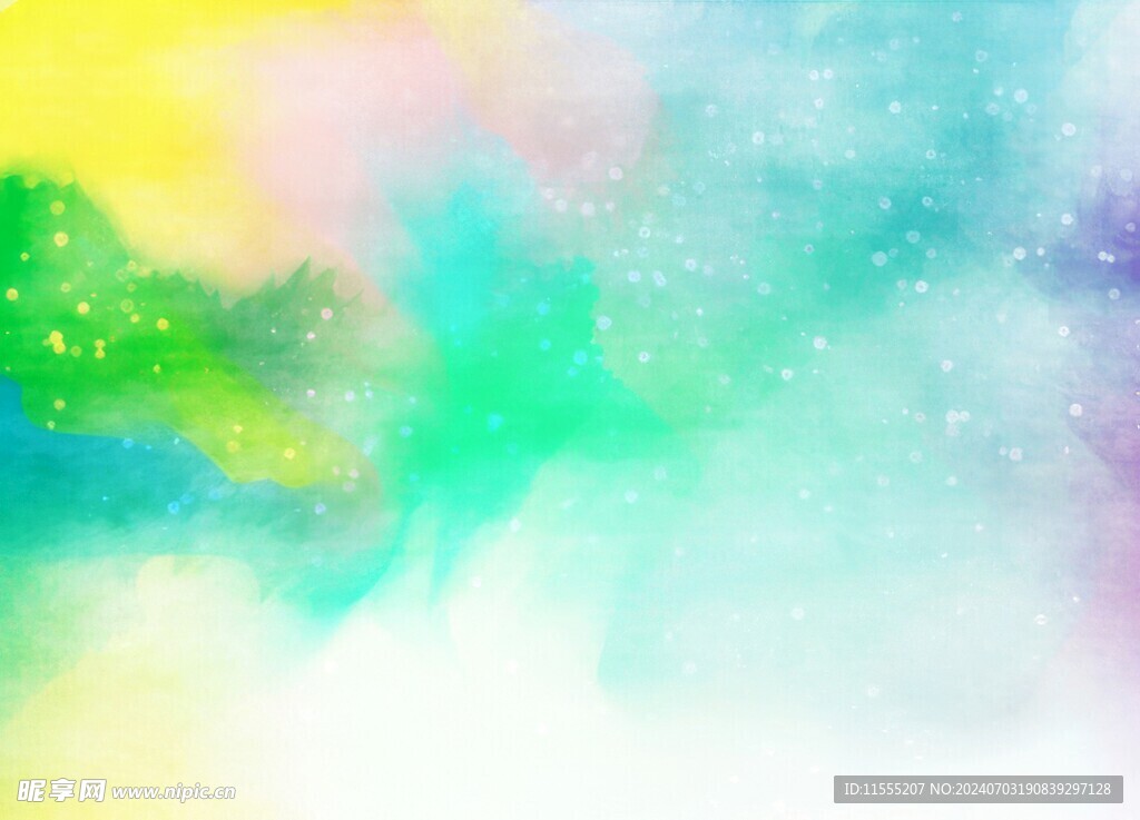 创意水彩抽象艺术画水彩晕染