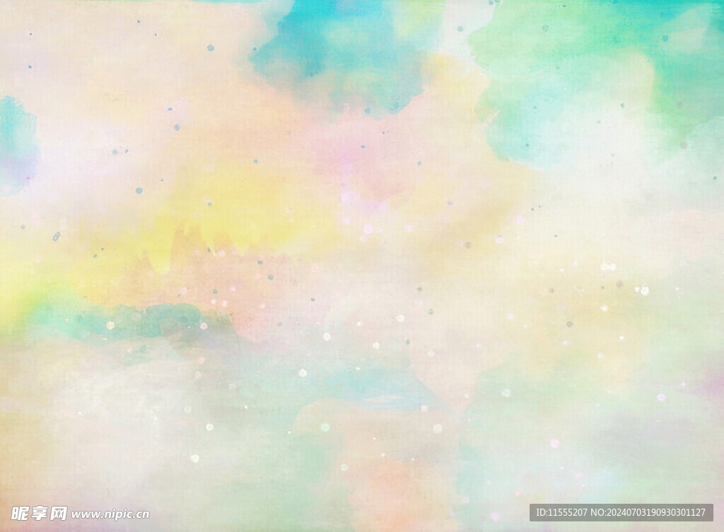 创意水彩抽象艺术画水彩晕染