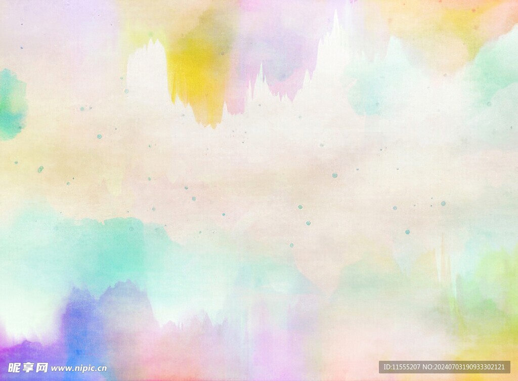创意水彩抽象艺术画水彩晕染