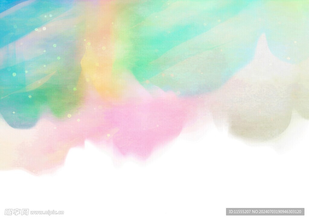 创意水彩抽象艺术画水彩晕染