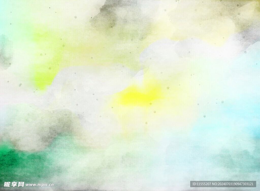 创意水彩抽象艺术画水彩晕染