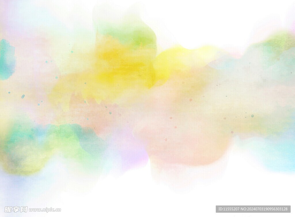创意水彩抽象艺术画水彩晕染