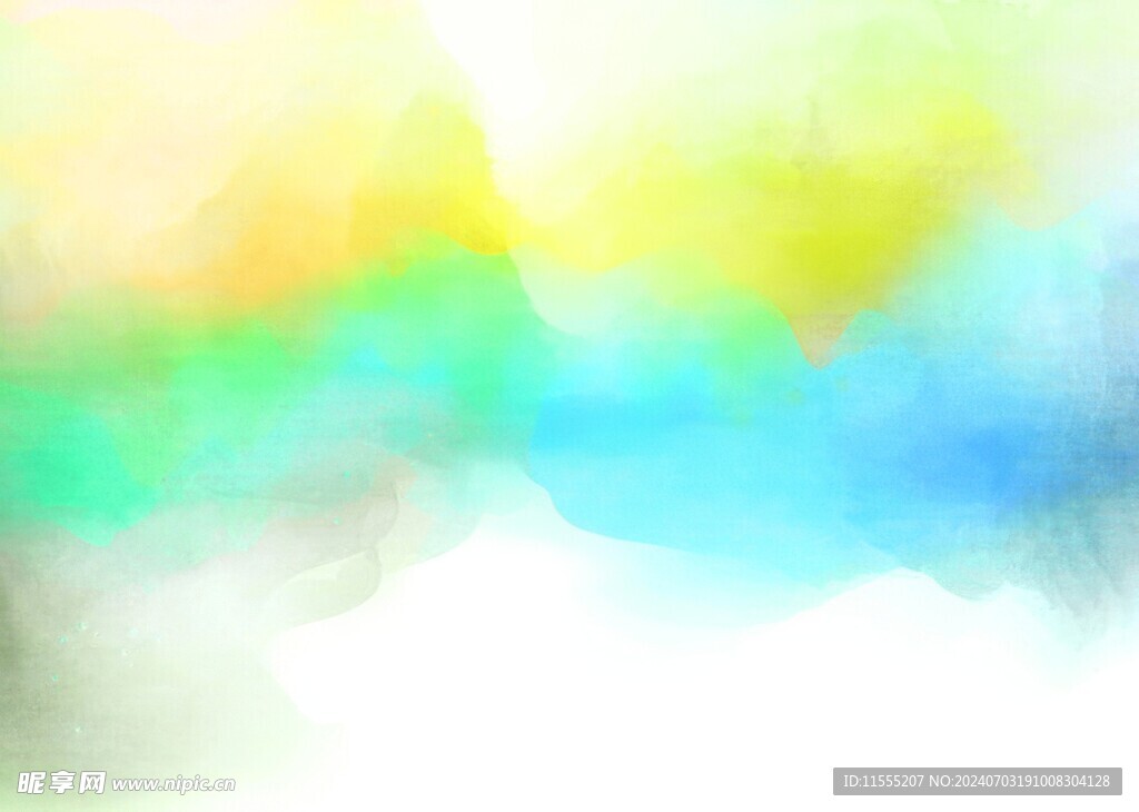 创意水彩抽象艺术画水彩晕染
