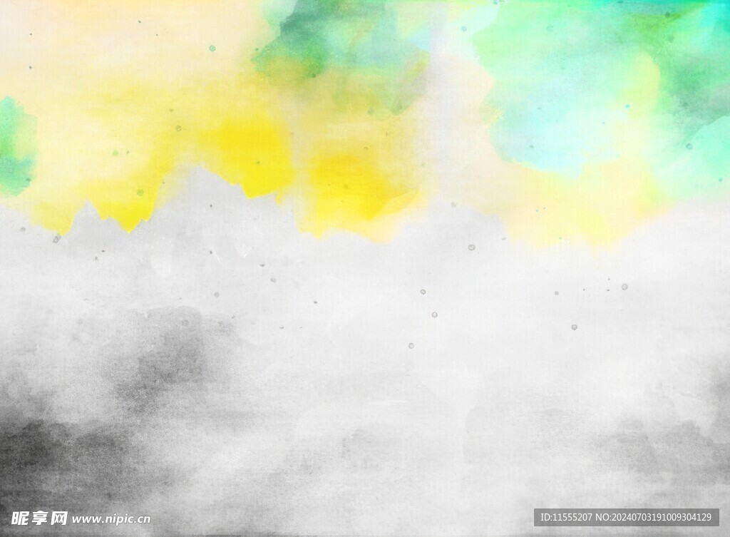 创意水彩抽象艺术画水彩晕染