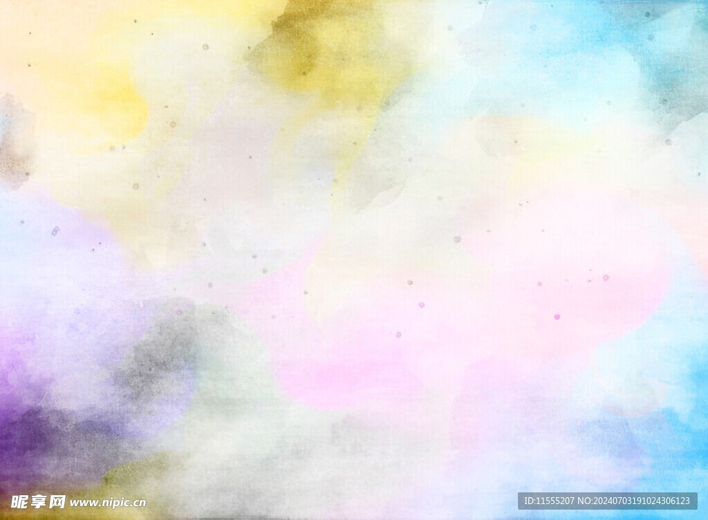 创意水彩抽象艺术画水彩晕染