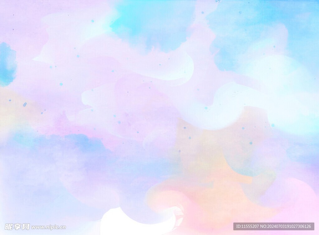 创意水彩抽象艺术画水彩晕染