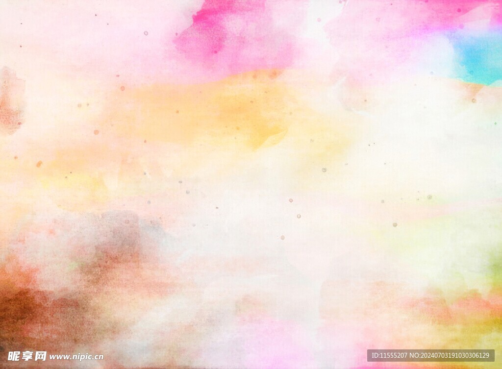 创意水彩抽象艺术画水彩晕染