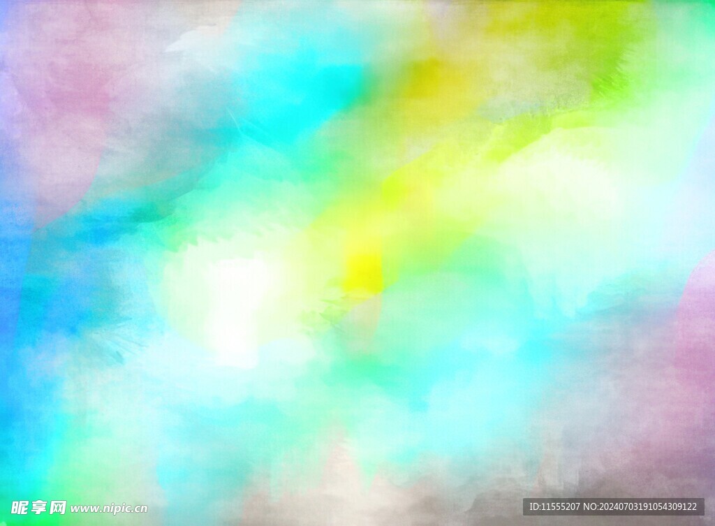 创意水彩抽象艺术画水彩晕染