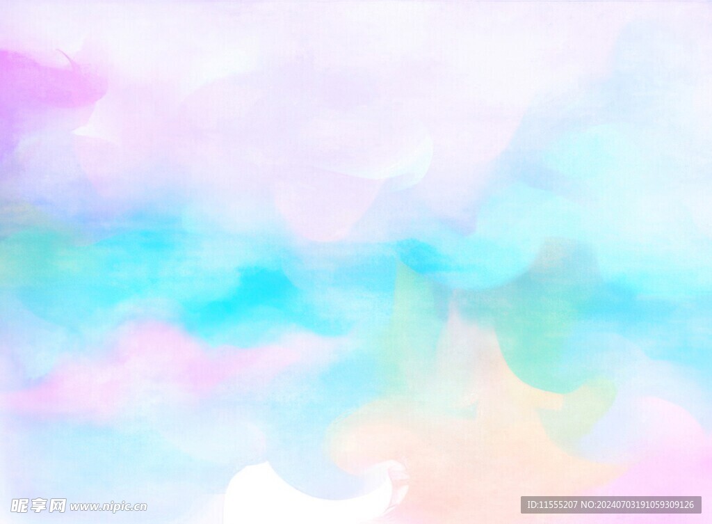 创意水彩抽象艺术画水彩晕染