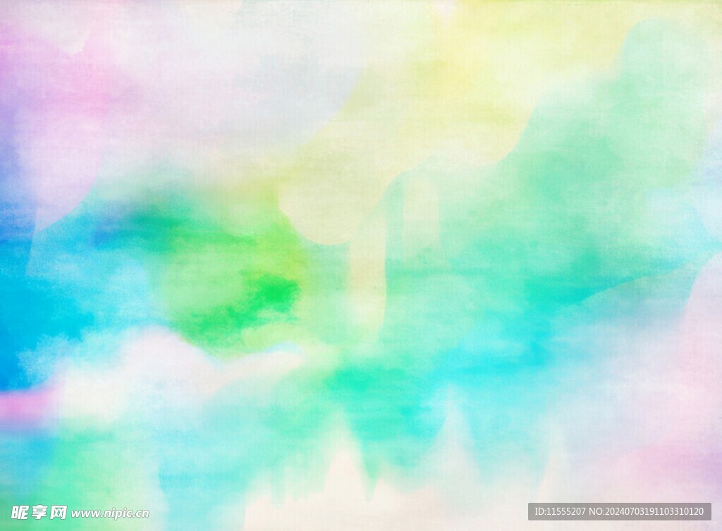 创意水彩抽象艺术画水彩晕染