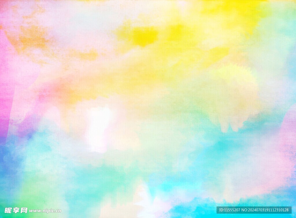 创意水彩抽象艺术画水彩晕染