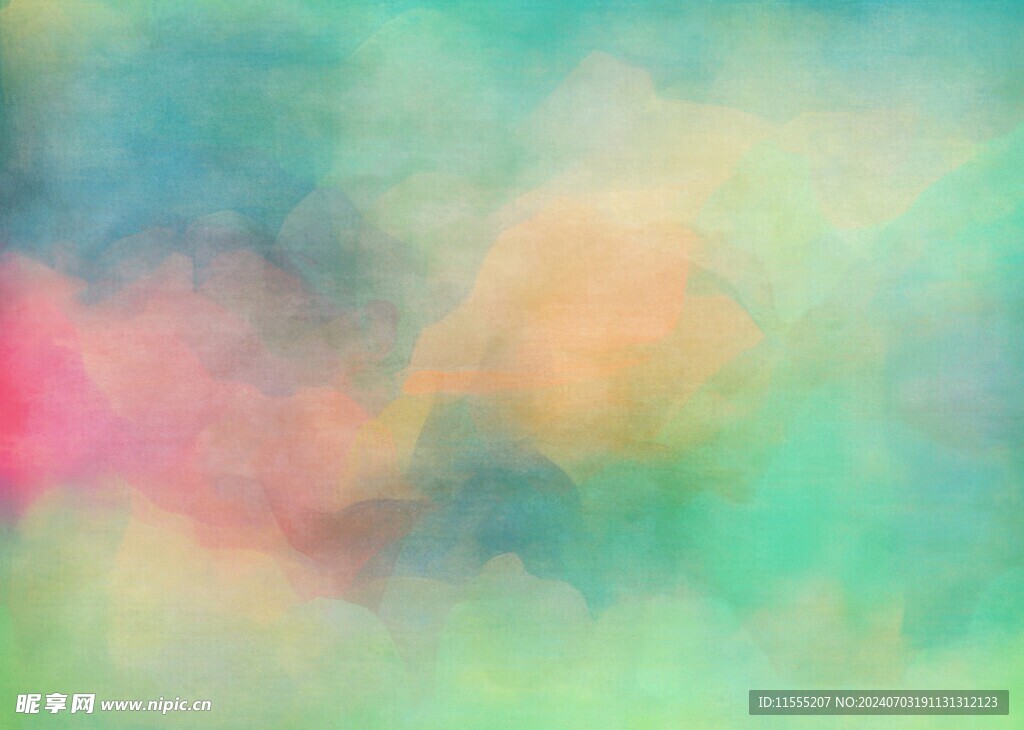 创意水彩抽象艺术画水彩晕染