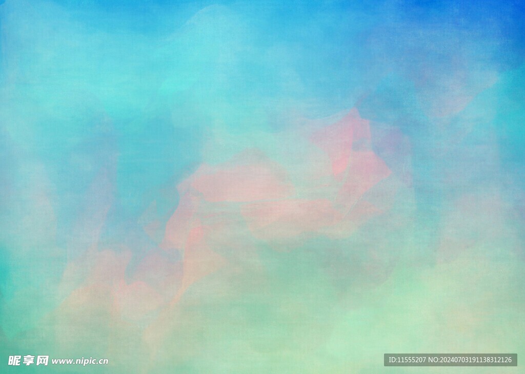 创意水彩抽象艺术画水彩晕染