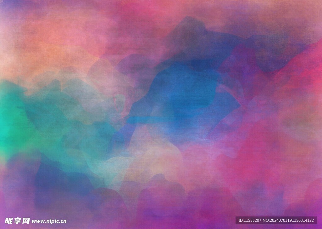 创意水彩抽象艺术画水彩晕染