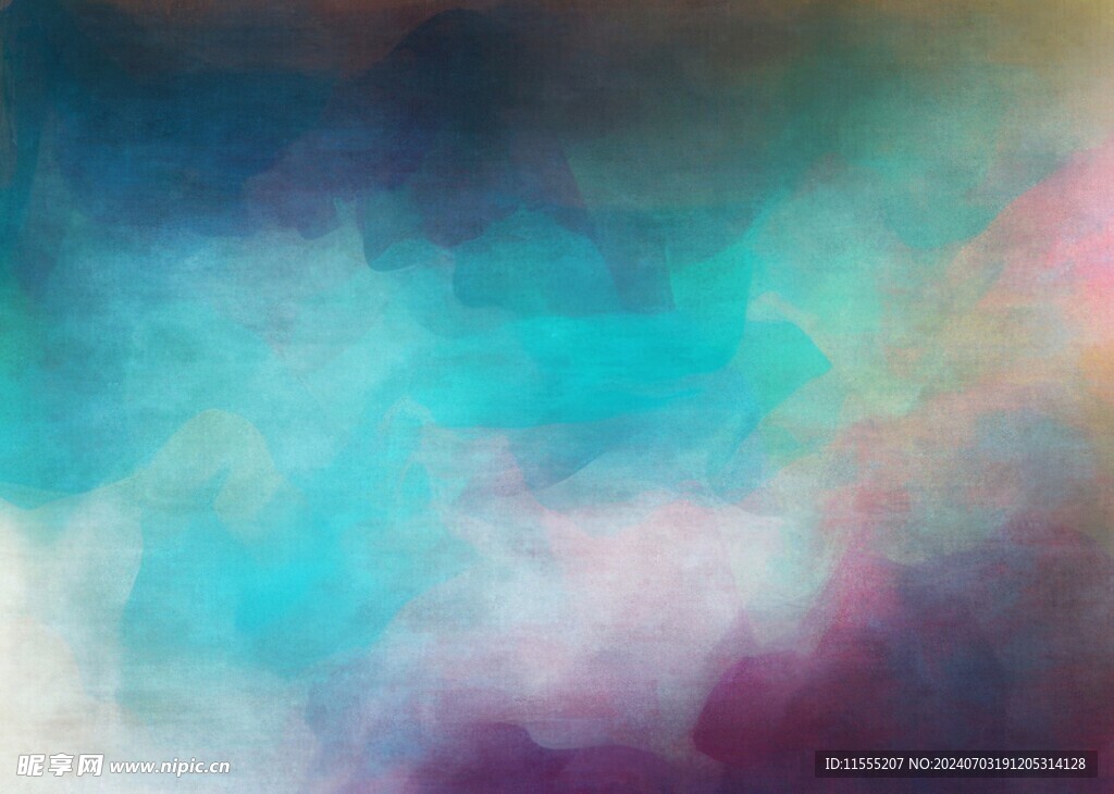 创意水彩抽象艺术画水彩晕染