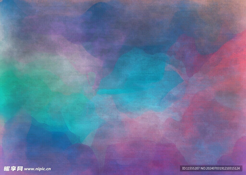 创意水彩抽象艺术画水彩晕染