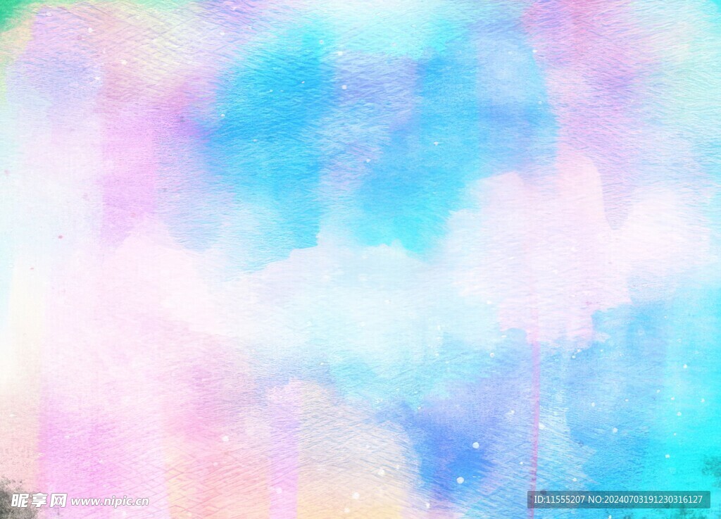 创意水彩抽象艺术画水彩晕染