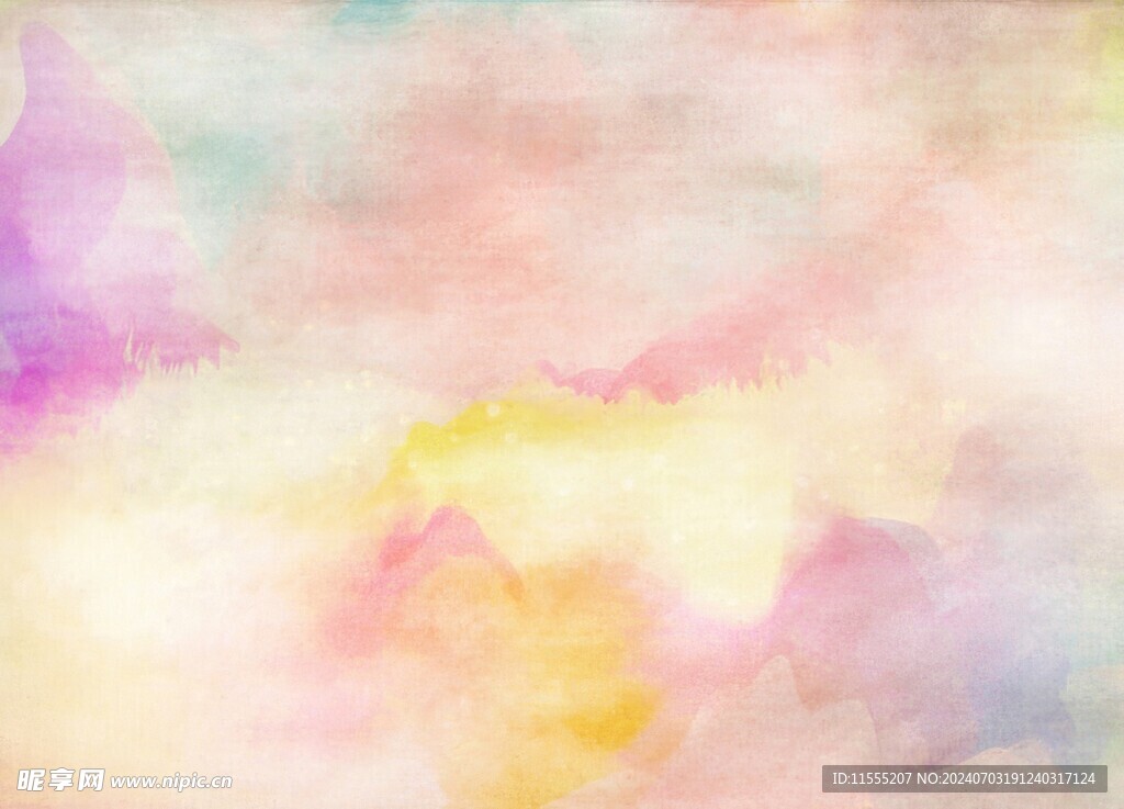 创意水彩抽象艺术画水彩晕染