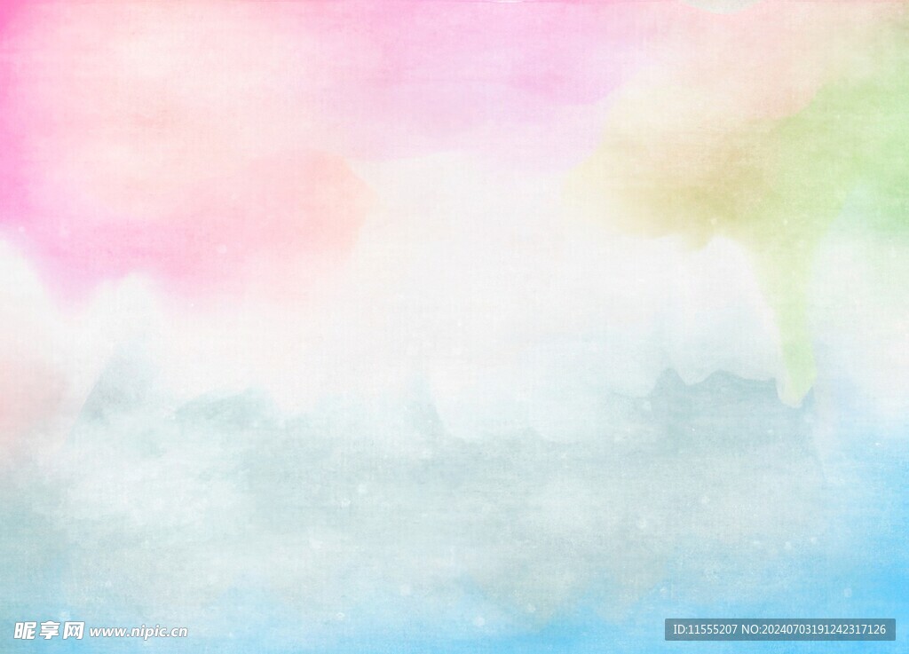 创意水彩抽象艺术画水彩晕染