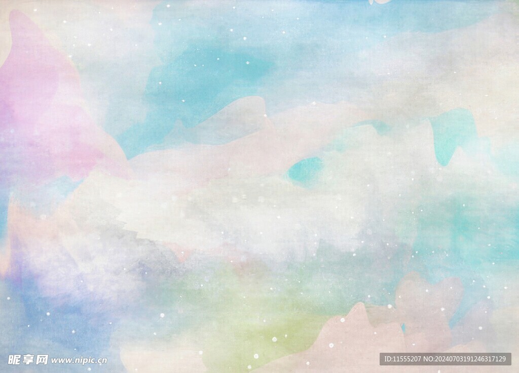 创意水彩抽象艺术画水彩晕染