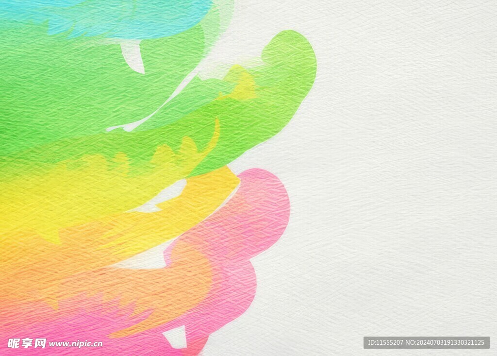 创意水彩抽象艺术画水彩晕染