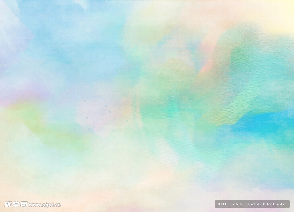 创意水彩抽象艺术画水彩晕染