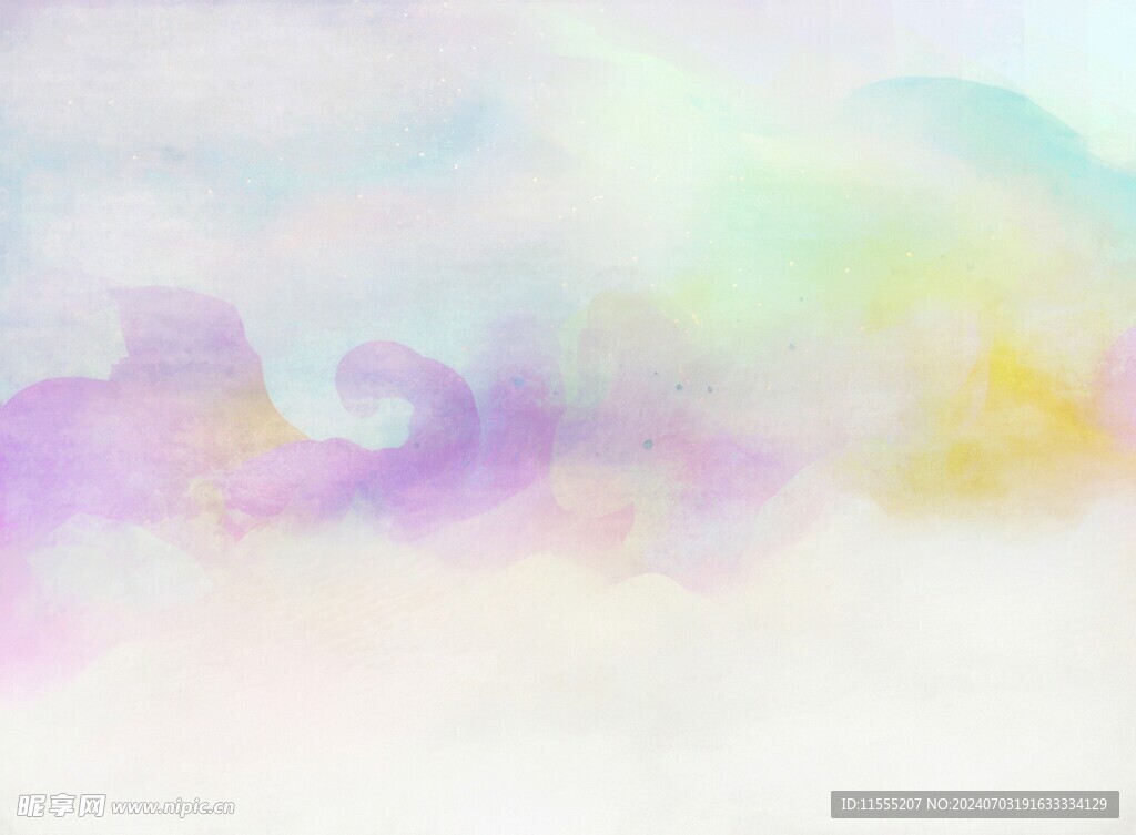 创意水彩抽象艺术画水彩晕染