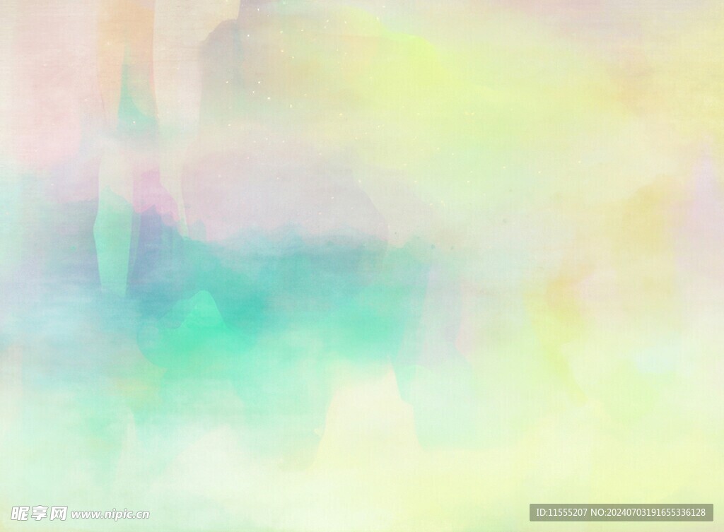 创意水彩抽象艺术画水彩晕染