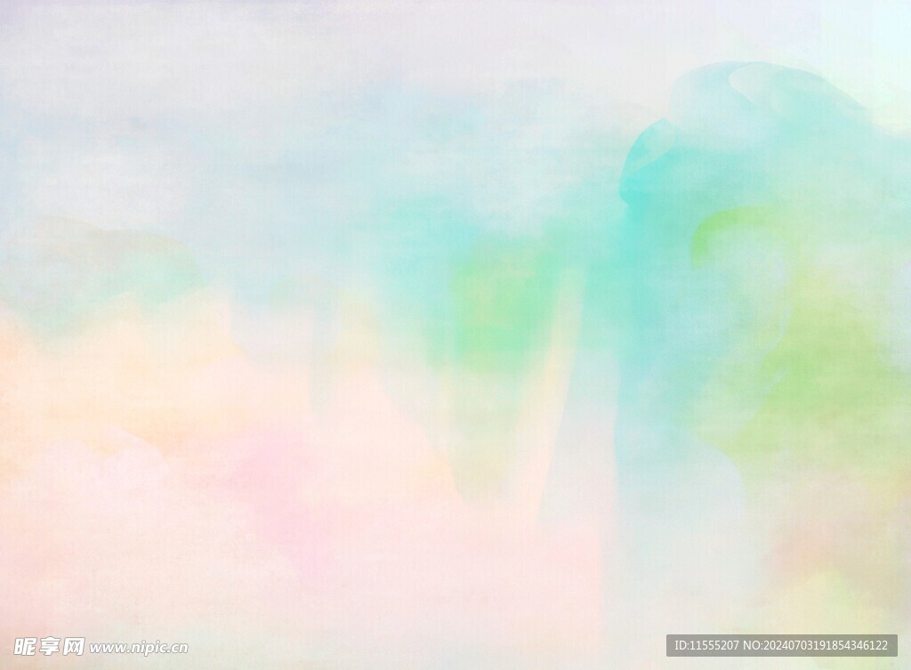 创意水彩抽象艺术画水彩晕染