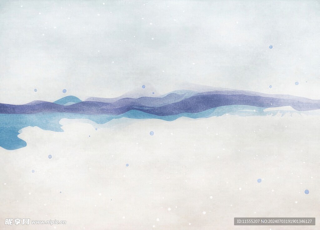 创意水彩抽象艺术画水彩晕染