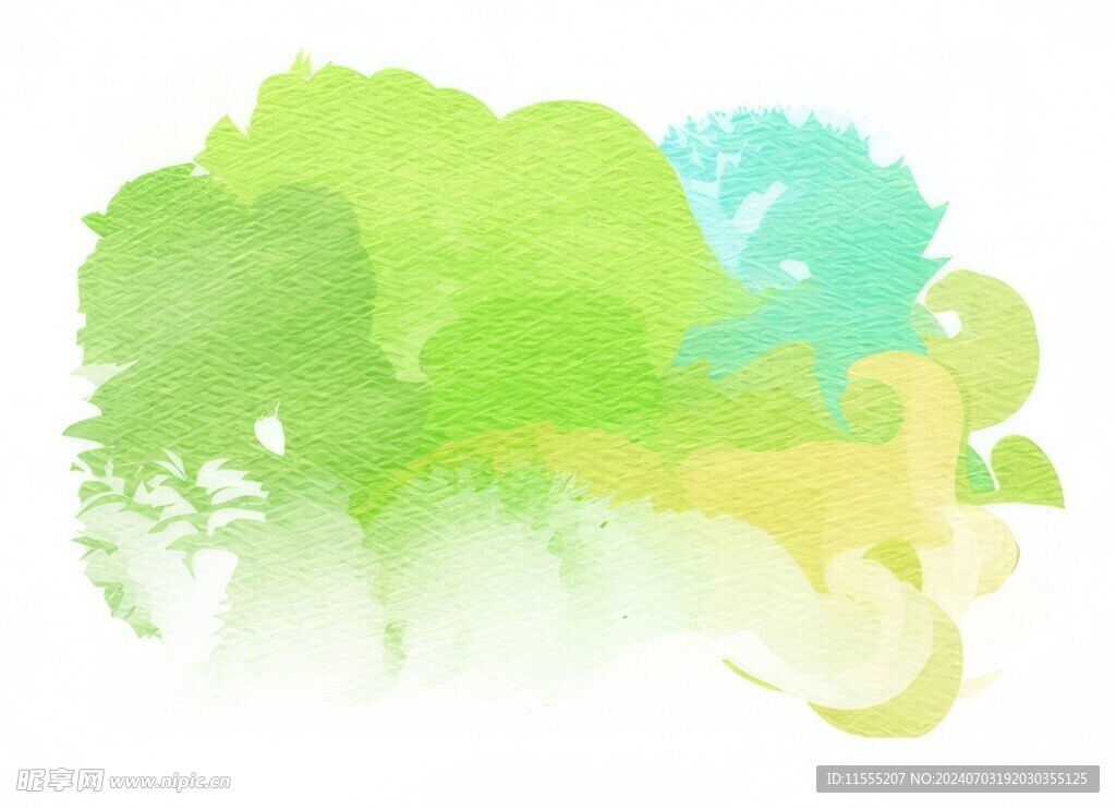 创意水彩抽象艺术画水彩晕染