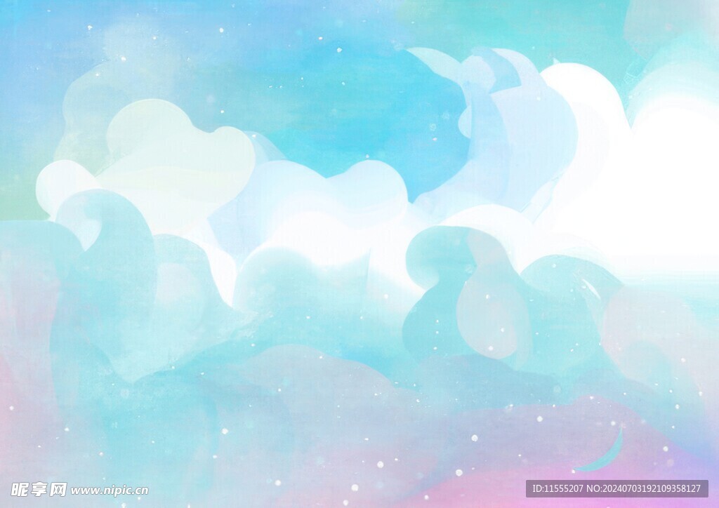 创意水彩抽象艺术画水彩晕染