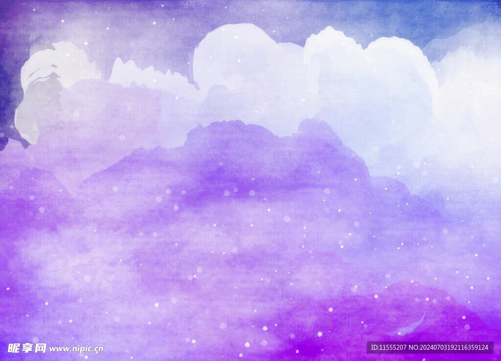 创意水彩抽象艺术画水彩晕染